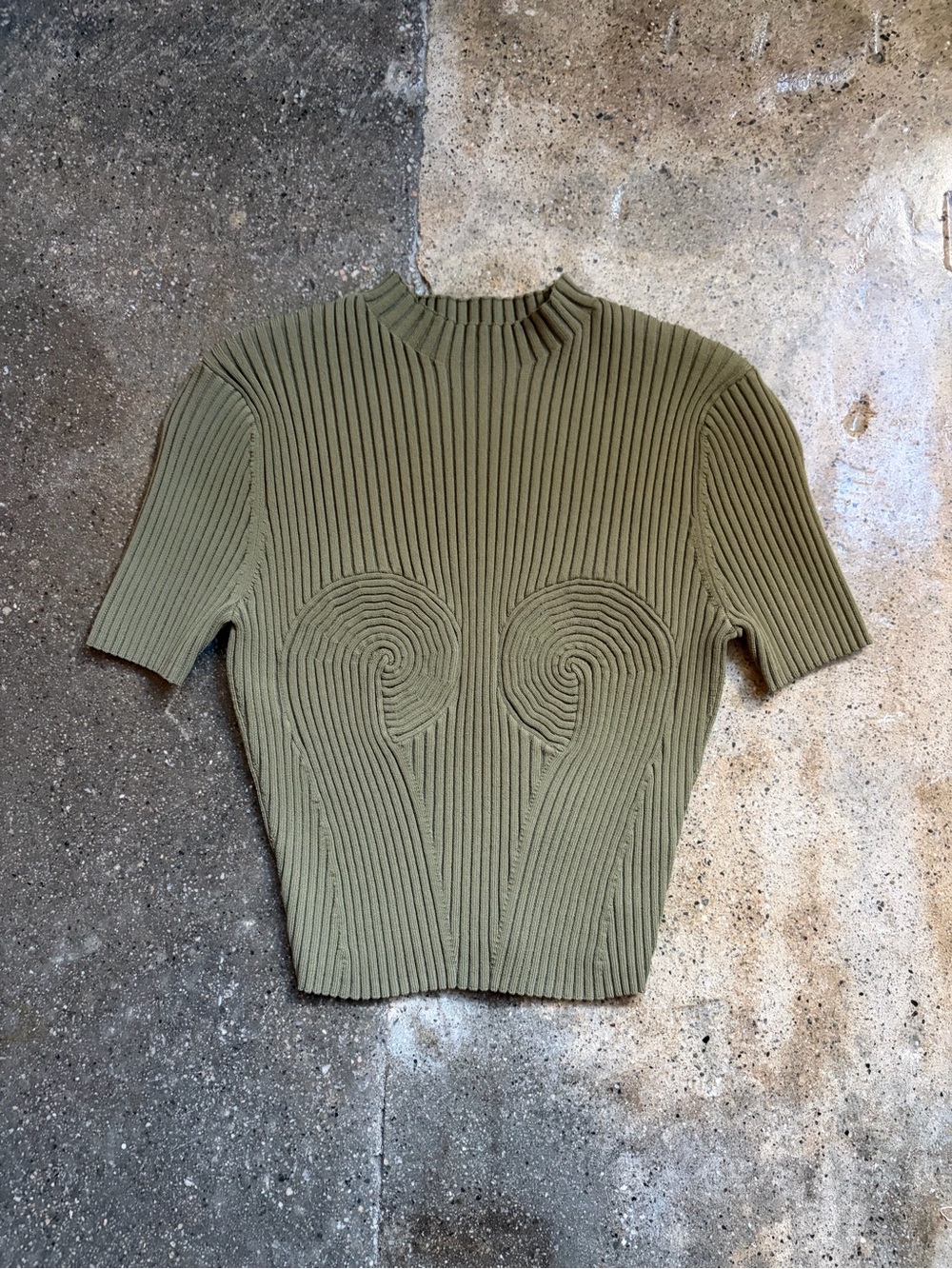 Dion Lee Spiral Rib Knit Top NWOT
